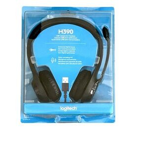 Logitech ClearChat Comfort/USB Headset H390‎ Black NEW!